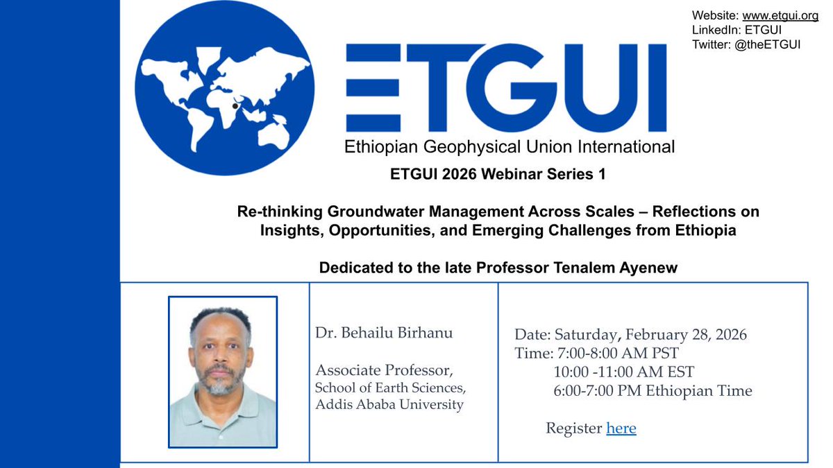 📢 📢 4 days left for our upcoming webinar featuring Dr. Behailu Birhanu!

Register here 👉 👉 zoom.us/meeting/regist…