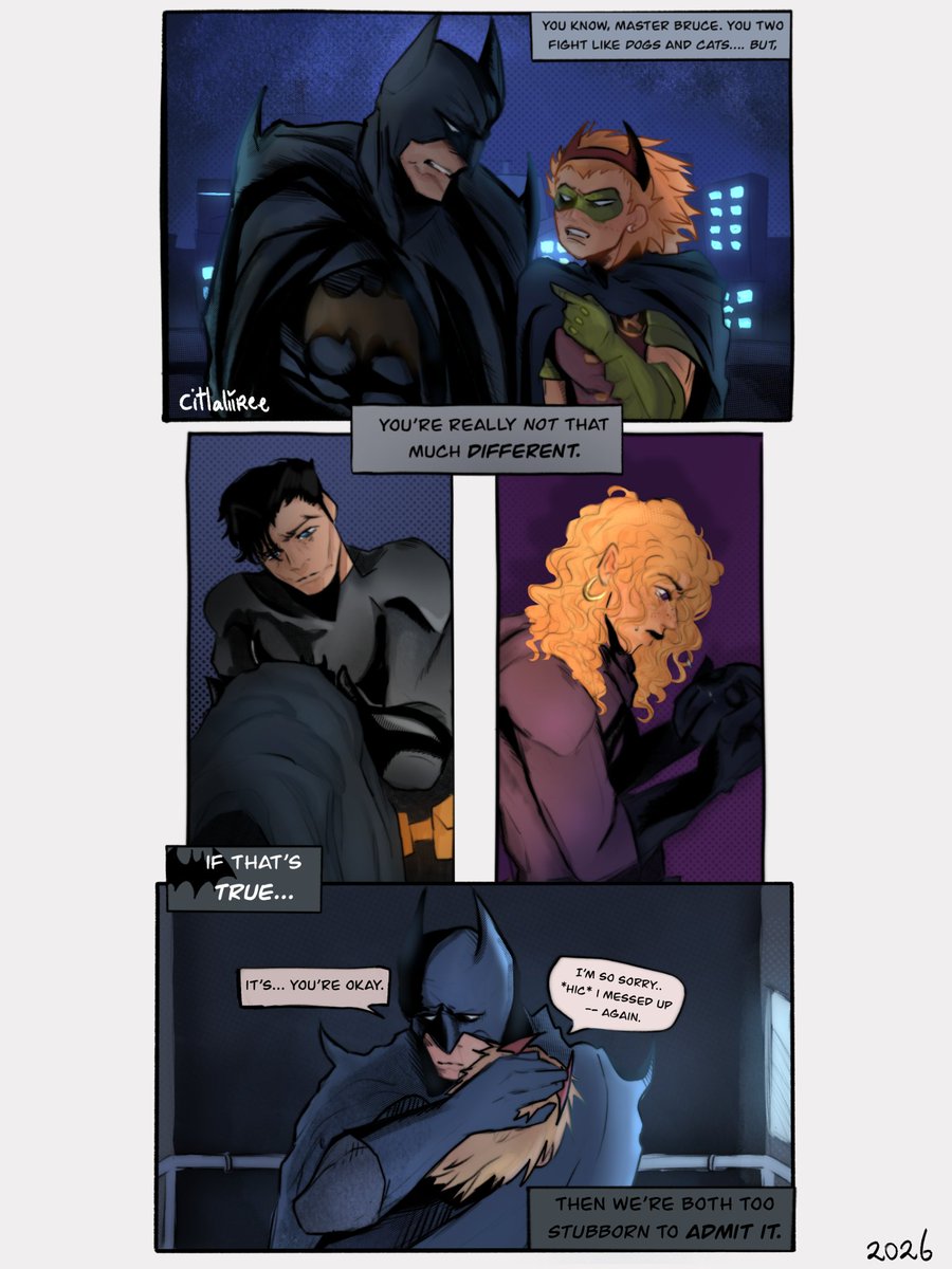 was any of it real? was I ever really Robin?
-- of course you were.

#stephaniebrown #brucewayne #batman #stephbin