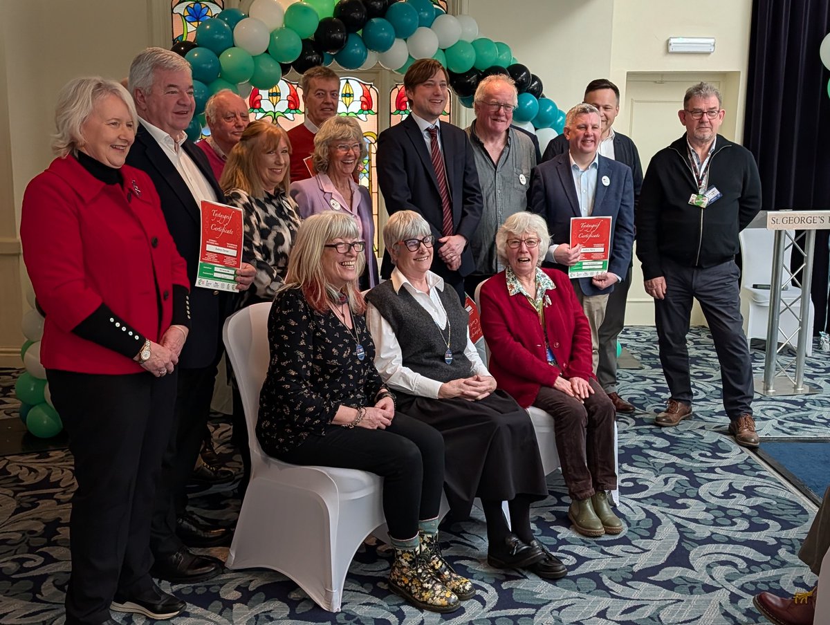 WalesGuides's tweet photo. Congratulations to everyone on the Llandudno White Badge course, on passing the course. They received their badges &amp; certificates today, 24th February 2026. Lord Mostyn presented the newly qualified guides with their certificates &amp; badges.

#QualifiedGuides #LlandudnoWhiteBadge https://t.co/8KRHlMdv3d