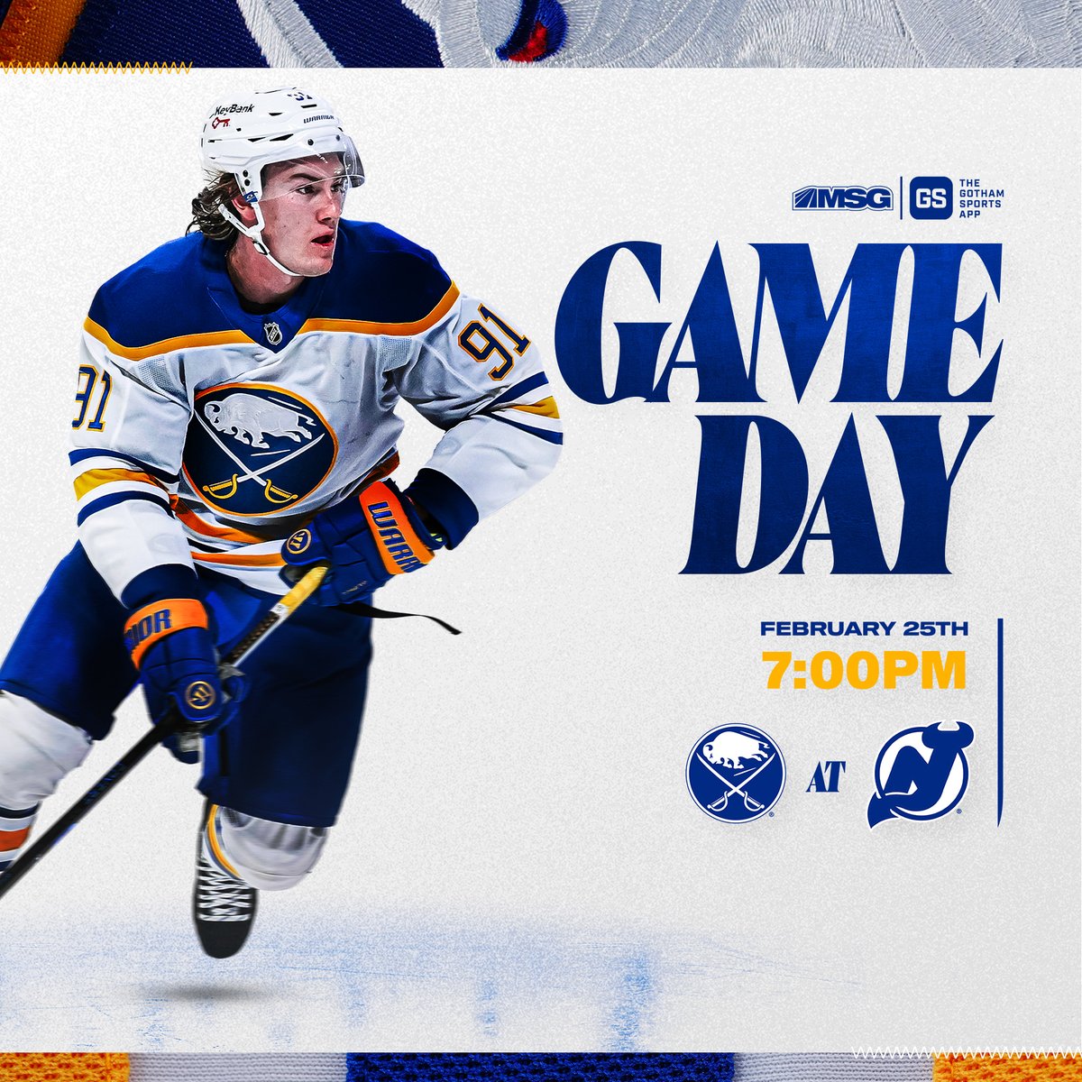 BuffaloSabres's tweet photo. WE. ARE. BACK!

📺 https://t.co/xpiwlMJgJn

#LetsGoBuffalo | #sabrehood
