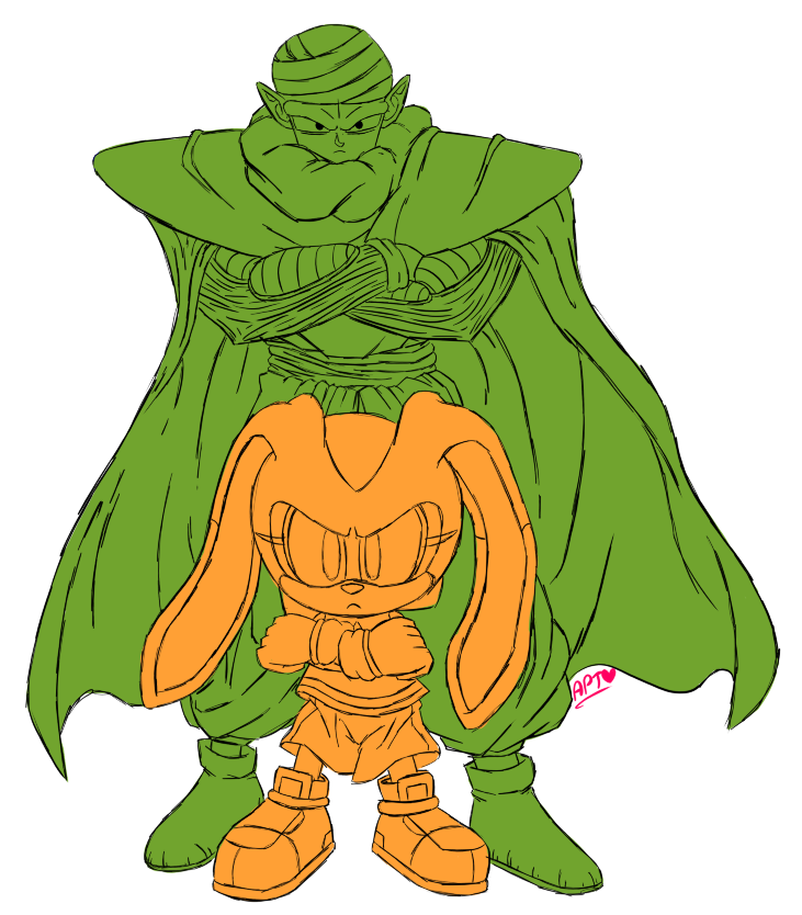 its_apt's tweet photo. Randomly got the idea to draw this but didn't finish it

#creamtherabbit  #sonicfanart #dragonballfanart #piccolo https://t.co/JzkCw9TUjj