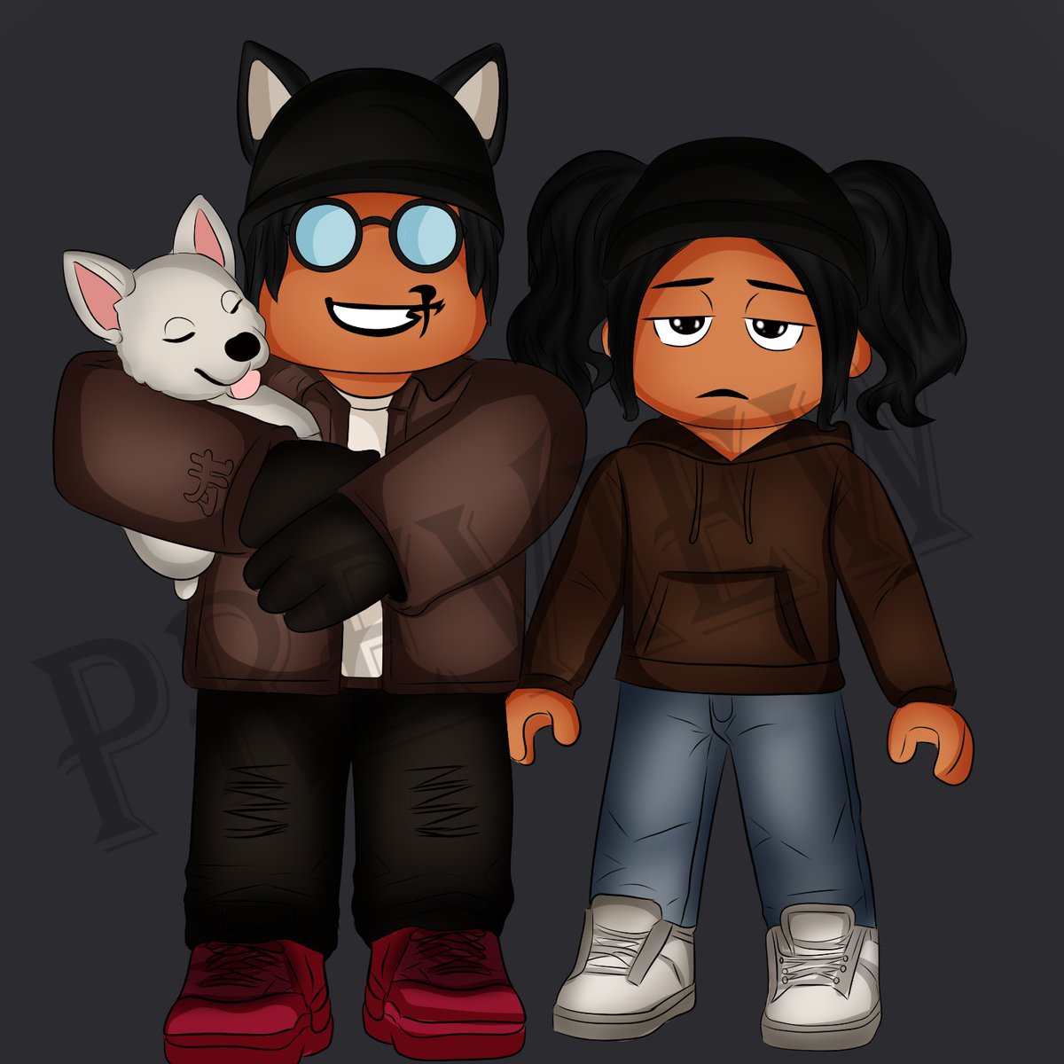 Josephine_sava's tweet photo. ✨ New Commission Artwork! Roblox-inspired colorful illustration 📷One character happy with their dog 📷Which one are you today? 📷 #RobloxArt#RobloxCommunity #DigitalArt #RobloxEdit #GamingArt #CuteArt #ArtistOnTwitter #OCArt #ArtStation #commissionart https://t.co/xH3Skn0b5g