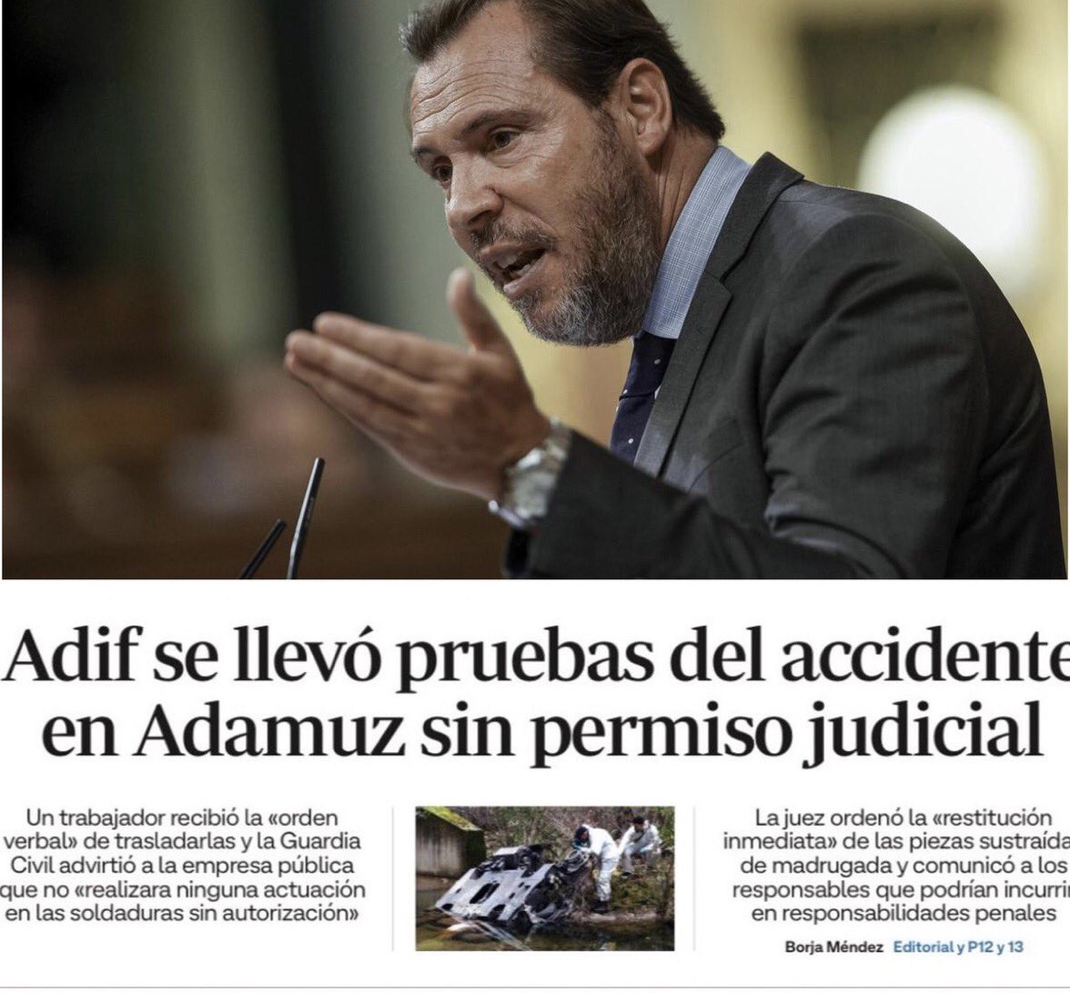 #Horizonte En el 11M se vio y ahora vuelve a verse en Adamuz. La destrucción o alteración de pruebas tiene una clara intención de eludir responsabilidades ocultando las causas.