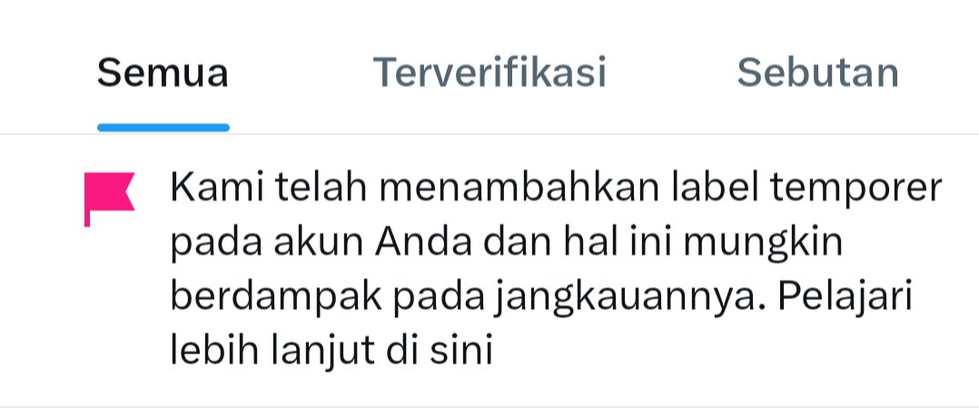 Tertidul1's tweet image. Masih untung dikasih label temporer, bukan label permanen.

Ada yg sama...??
Hrs ngapain biar cpt ilang...??