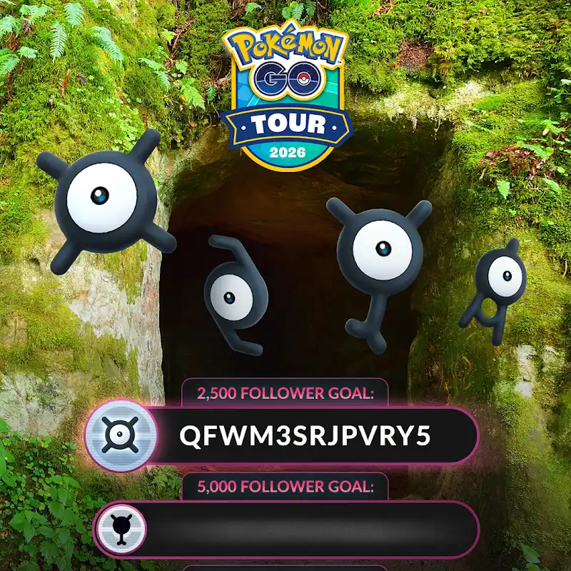 pokemongo_db's tweet photo. 新規登録者数が2500人を超えたため、アンノーンXを入手できるタイムチャレンジを受け取れるプロモコードが解禁されました。

QFWM3SRJPVRY5

コード入力済URL
https://t.co/m7PHpwhi76

プロモコード一覧
https://t.co/IWJCqTrCzZ https://t.co/ifHeQ0nt44
