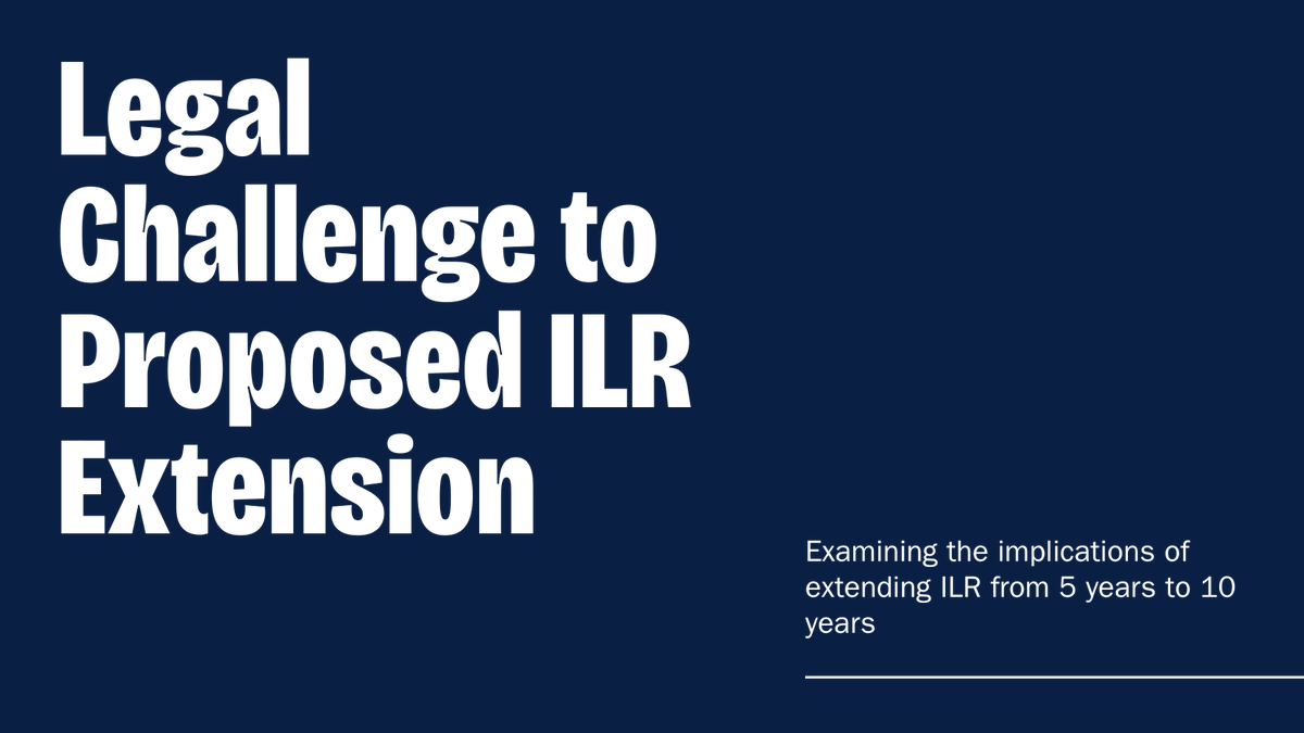 Garden Court Chambers confirms barristers are advising the Skill Migrants Alliance on a potential legal challenge to proposals to retrospectively extend ILR from 5 to 10 years.

Read more:
 gardencourtchambers.co.uk/potential-lega…
#ILR #ImmigrationLaw