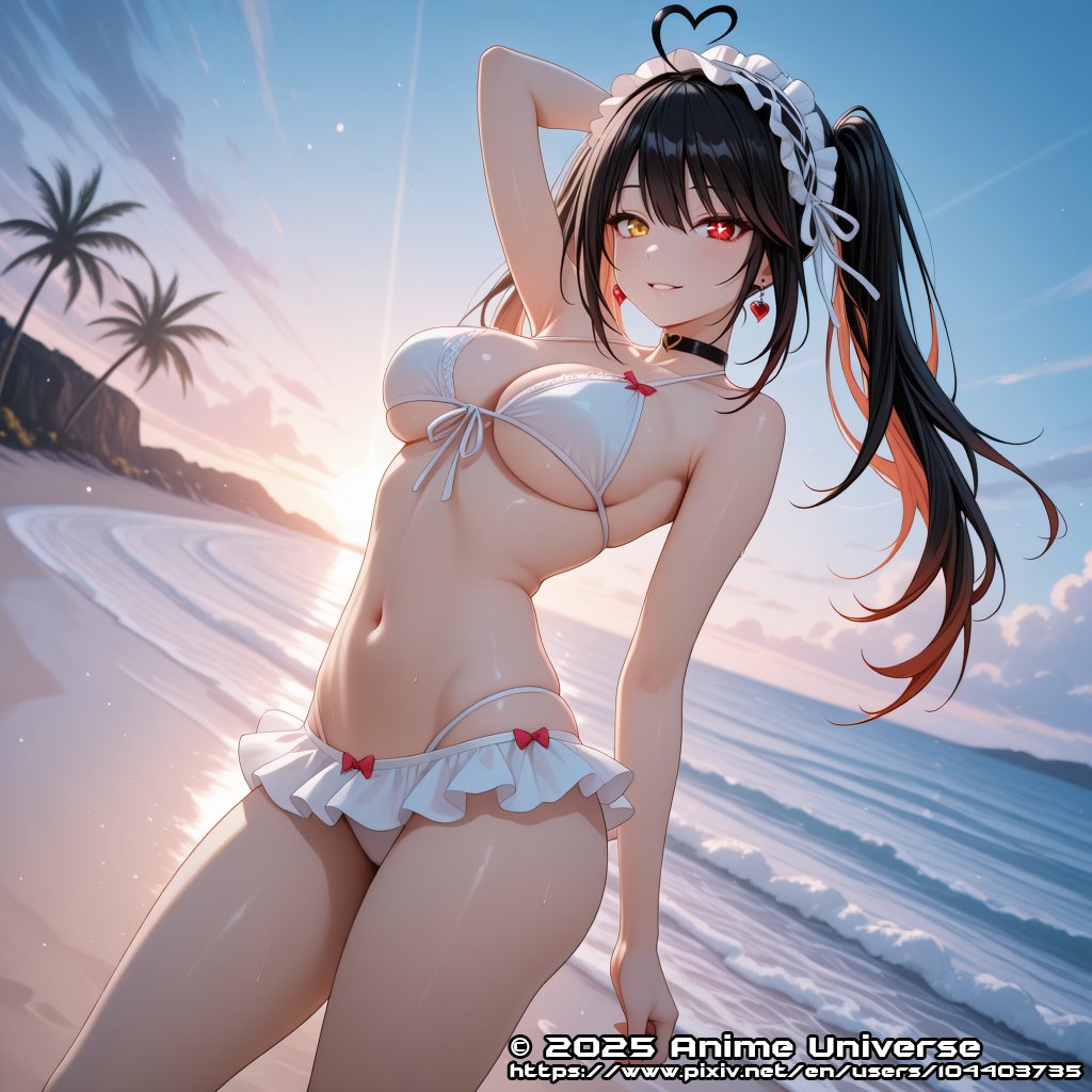 Tick-tock… is it really just the heat?
Day 361 — Kurumi
So tell me, honey…
how much do you like what you see?
I promise I’ll listen very carefully.

AI Art: Tokisaki Kurumi #15 | Anime Universe
Pixiv Artwork ID: 132874881