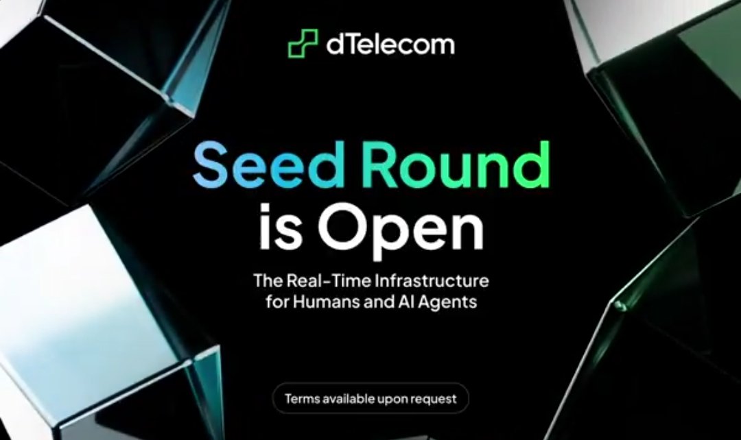 Interesting to see <a href="/dtelecom/">dTelecom</a> raising a Seed Round focused on decentralized real time communication.

Voice, video, STT, TTS, translation all built for developers and AI agents. With AI infra growing fast, real-time systems will be critical.
