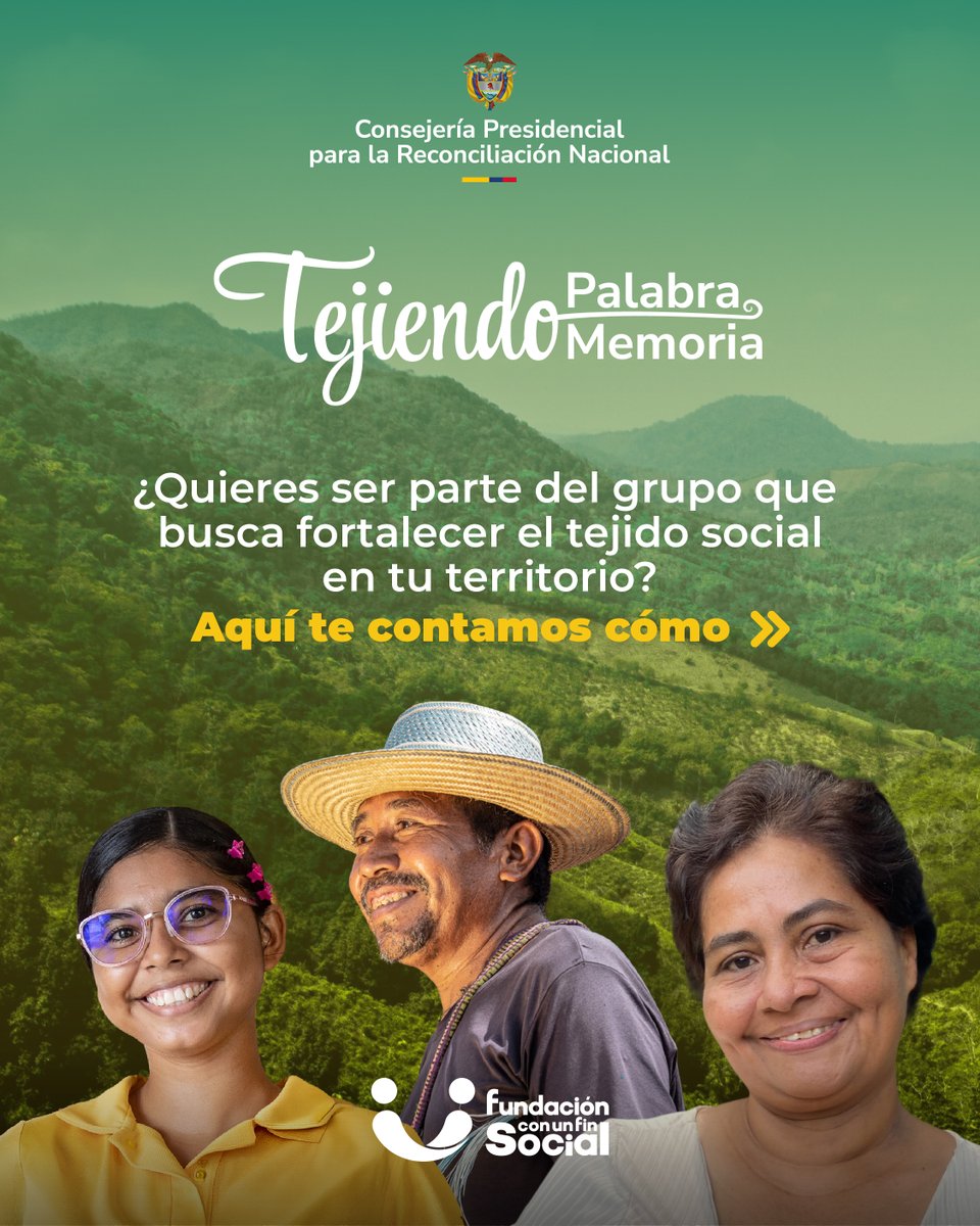 Consejería para la Reconciliación Nacional tweet media