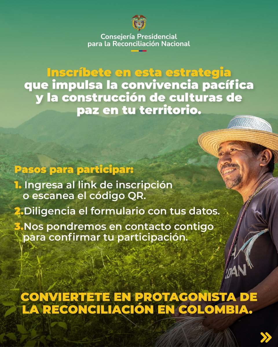 Consejería para la Reconciliación Nacional tweet media