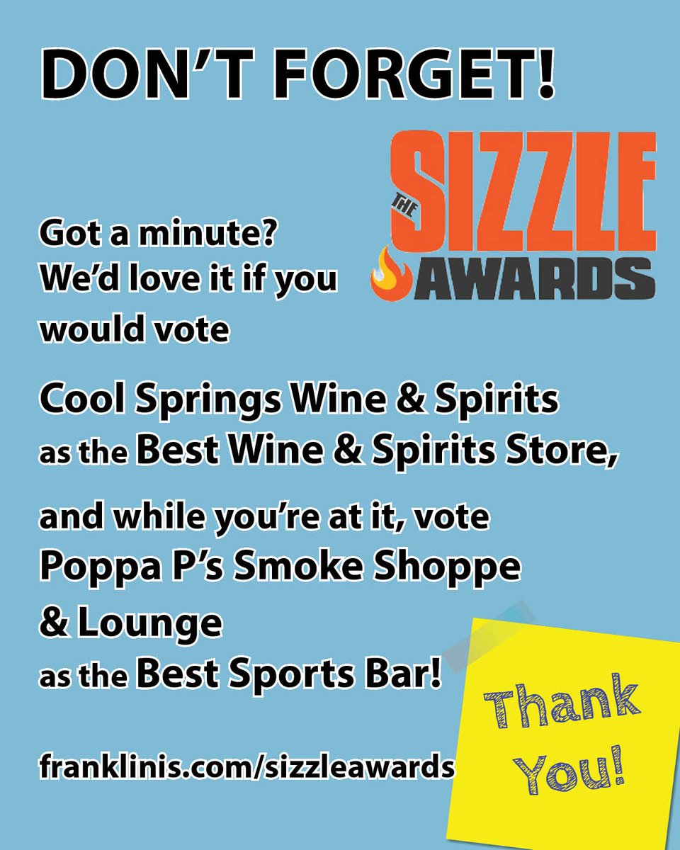 CoolSpringsWine's tweet photo. VOTE FOR US!  https://t.co/0j0MwZ4t5c https://t.co/AanMZ2YCb6