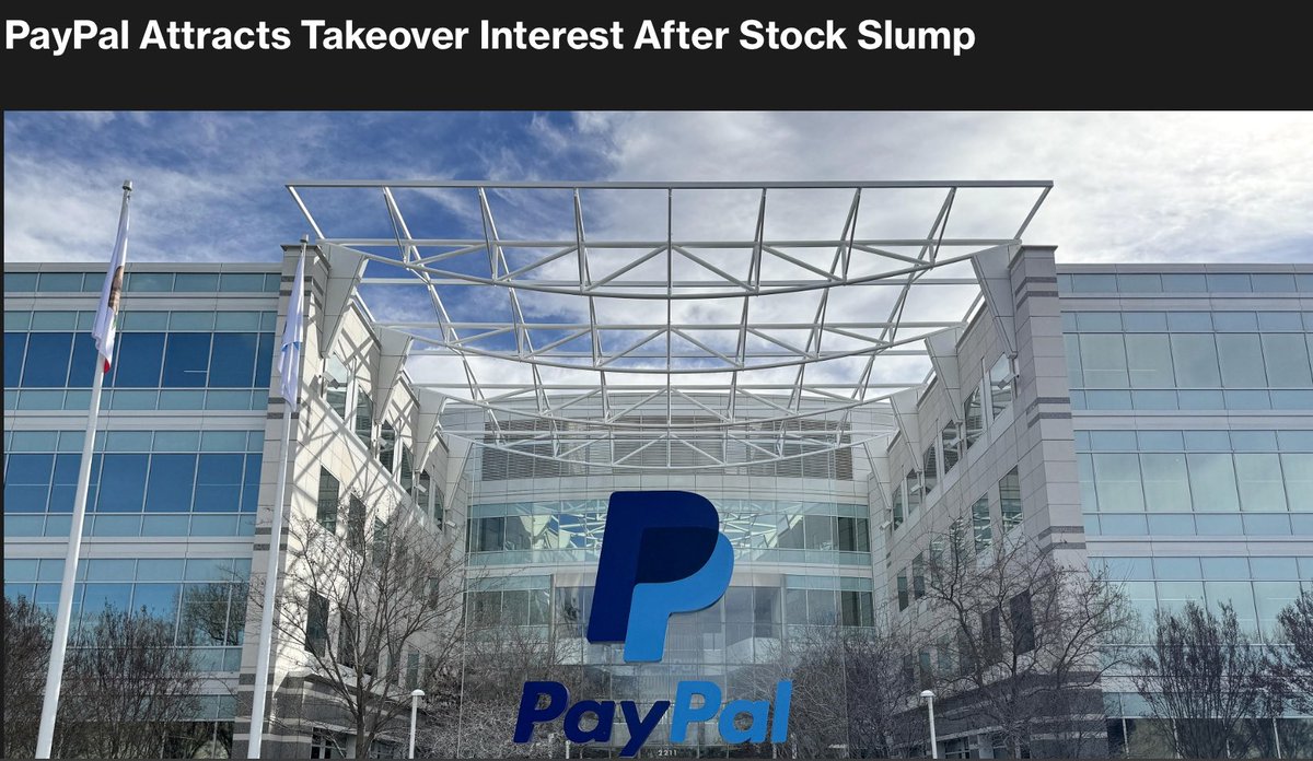<a href="/Jason/">@jason</a> $PYPL should be gone shortly here

Immediately accretive to everyone

Has a surprising stablecoin head start

Enviable checkout button position

Incredible distribution into 100s of millions of consumers

Head start on banking license 

Entire payment layer for emerging platforms