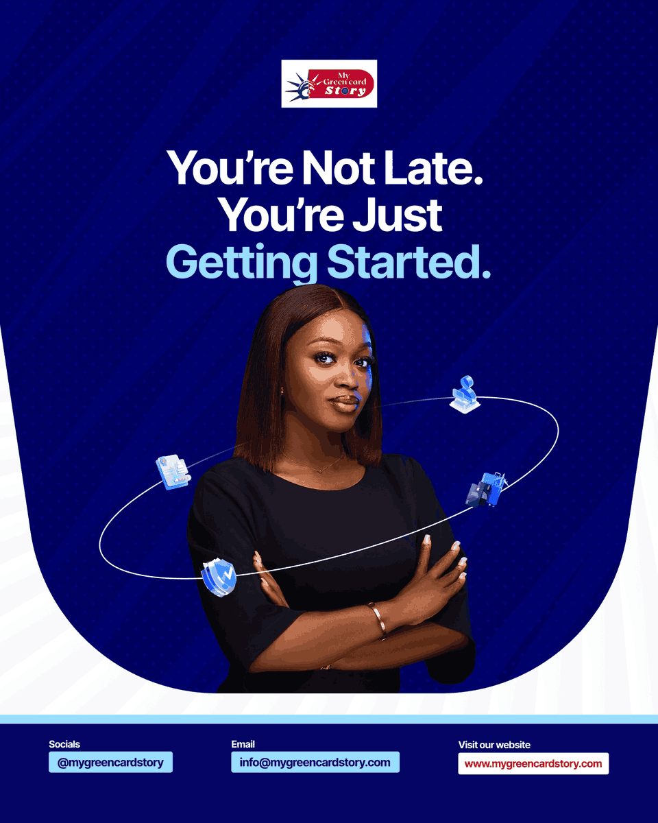 mygreencardstry's tweet image. If you’re in your 30s, 40s, or even 50s and thinking about relocation, you’re not behind. Many successful applicants started later than you. What matters is starting informed.
#RelocationGoals #NewBeginnings #ImmigrationJourney #CareerAbroad #LifeDecisions