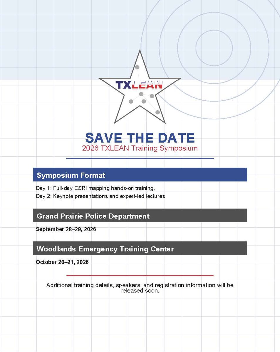 Texas Law Enforcement Analyst Network (TXLEAN) tweet media