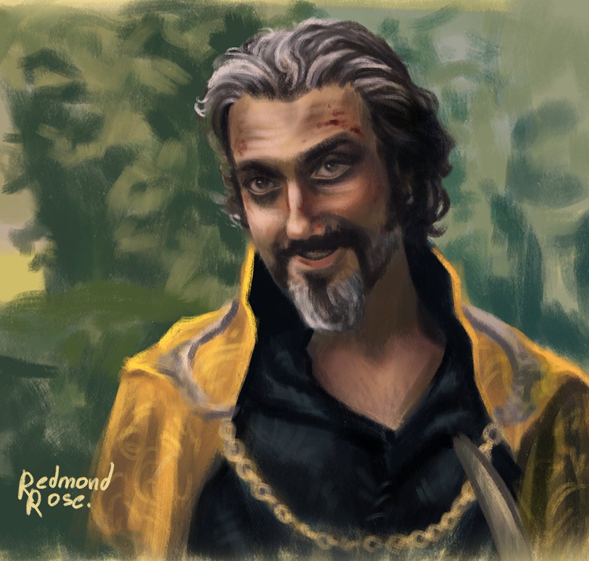 ReRose_'s tweet photo. Quick portrait study of Lyonel Baratheon ep 6 because RAAWW!! #AKOTSK https://t.co/iHsgDlmJGs