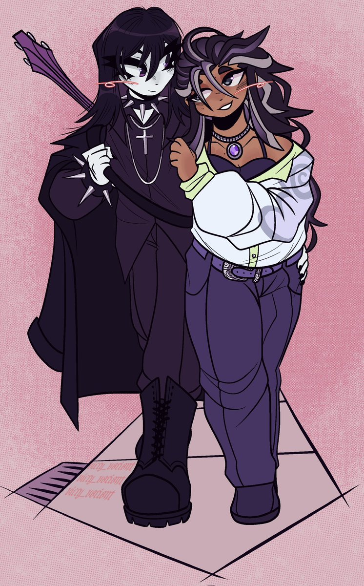 Vicry_Variant's tweet image. Posting the rest of my commissions 
Comm for @S0HNDERLEERE 
Human au Raven and zephyr….nobody talk to me…
#crob #crobau #nightraven #zephyroflife