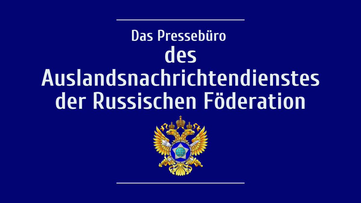 ⚡️Das Pressebüro des Auslandsnachrichtendienstes der Russischen Föderation (SWR):

Das Pressebüro des Auslandsnachrichtendienstes (SWR) der Russischen Föderation teilt mit, dass laut Informationen, die der SWR erhält, Großbritannien und Frankreich begreifen, dass die Entwicklung