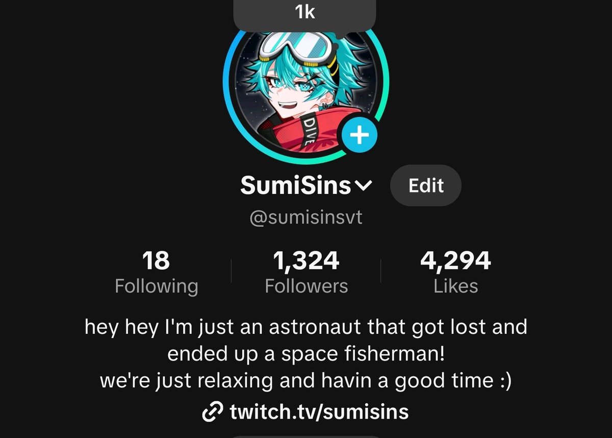 So we blitzed past 1k on tik tok that's pretty sick