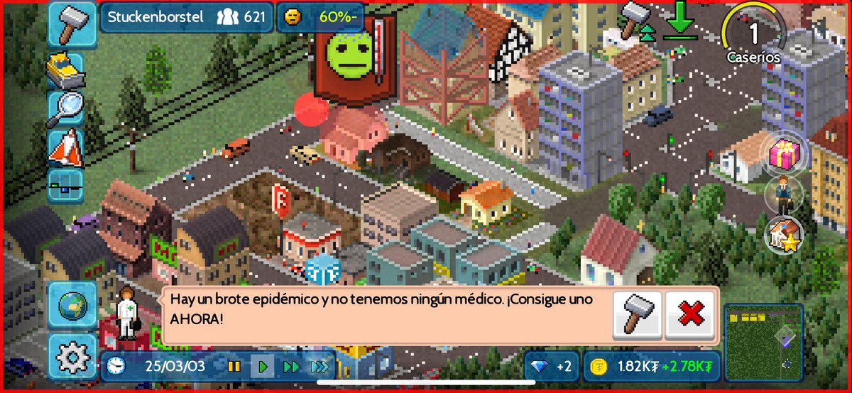 descargue un juego en donde tengo que construir mi propio país, llevo dos horas en la presidencia y ya han habido huelgas, murió una familia por intoxicación y se quemó un edificio, me siento como cualquier presidente de latam