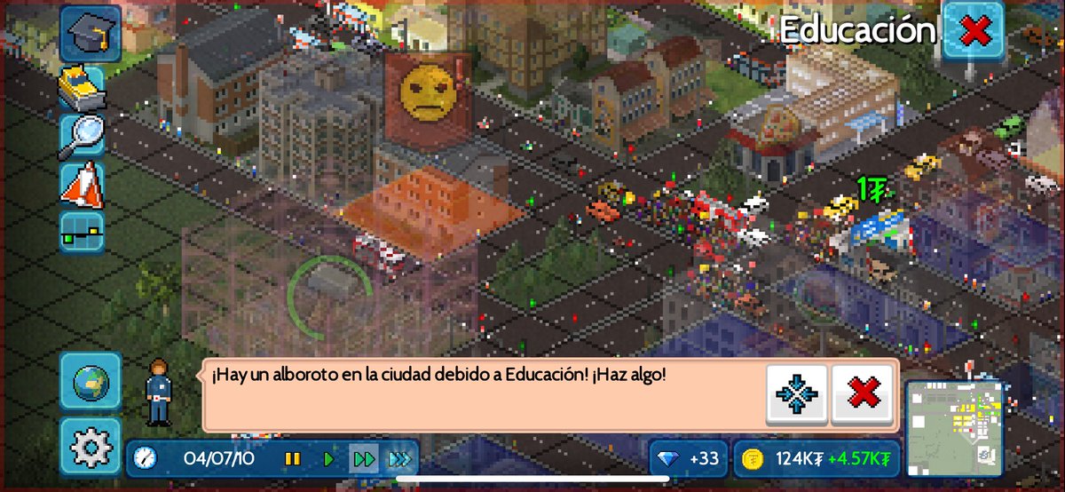 moontilovs's tweet photo. descargue un juego en donde tengo que construir mi propio país, llevo dos horas en la presidencia y ya han habido huelgas, murió una familia por intoxicación y se quemó un edificio, me siento como cualquier presidente de latam https://t.co/6vCI9AkaOi