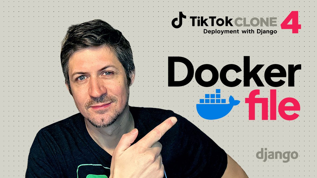 ajudmeister's tweet photo. How to deploy a Django app with a Dockerfile     

👉 https://t.co/iZSZwMh9T0 

📷 TikTok Clone Tutorial                                     

#docker #dockerfile #cicd #tiktok #django #htmx #webapp #selftaughtdeveloper #webdevelopment #webdesigner #coding #solopreneur https://t.co/v9slypcuUe