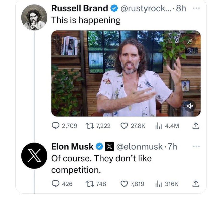 Russell Brand, Sex and Russia

Russell Brand has pleaded not guilty to charges of rape and sexual assault.

Following the upsurge in allegations of sexual offences Brand became a mouthpiece for Russian propaganda.

Brand was backed by a host of Russia's friends including RFK Jr,