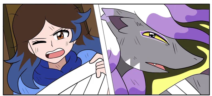 her top four ghost types she owns are her Hisuian Zorua, Hisuian Zoroark, Gengar and Skeledirge!