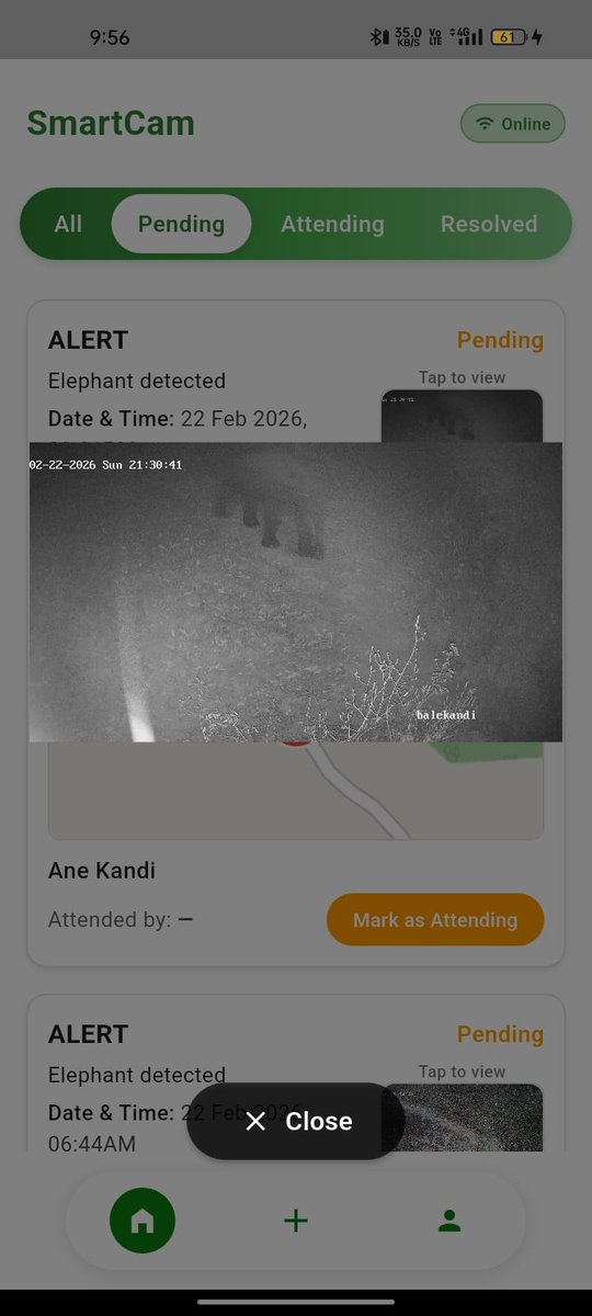 raghav_99's tweet photo. 22nd Feb, Sunday. Alert from our system to Forest Guards about this Elephant movement https://t.co/TN5Z0Pxoqg