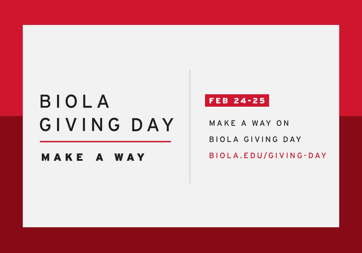 Biola University tweet media