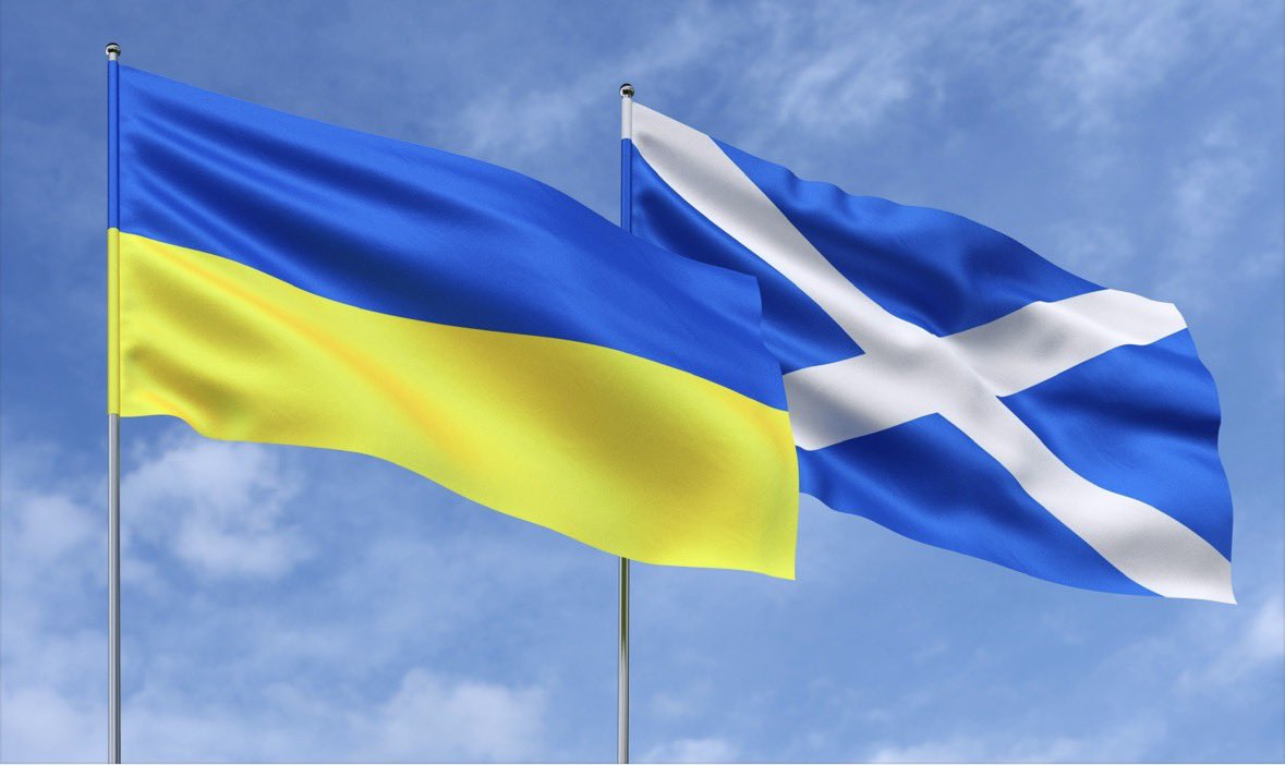 Scotland stands with Ukraine #SlavaUkraini