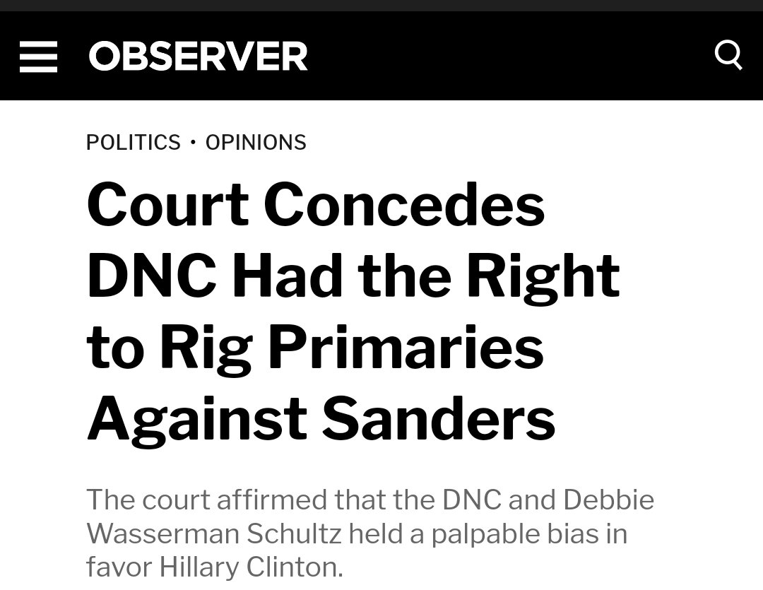 EMHoustonSpeaks's tweet photo. @RonChusid In '16, millions of Dem voters permanently #DemExited because HRC's DNC rigged their primary against Bernie who was beating Trump by double digits so as to anoint her.
That domestic election interference exposed Dems' allegiance to pro war, pro Wall St., & pro-Israel candidates. https://t.co/C6xJRRPnLY