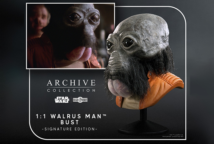 JediNewsNetwork's tweet photo. Ben Burtt Signature Edition Walrus Man 1:1 Bust Available Now from Regal Robot - https://t.co/q1Ew6EVQqF #StarWars @TomSpinaDesigns @RegalRobot #WalrusMan #BenBurtt @StarWars #SkywalkerSound https://t.co/D89eE8afCg