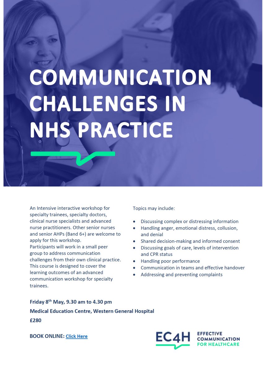 EC4H - Effective Communication for Healthcare tweet media