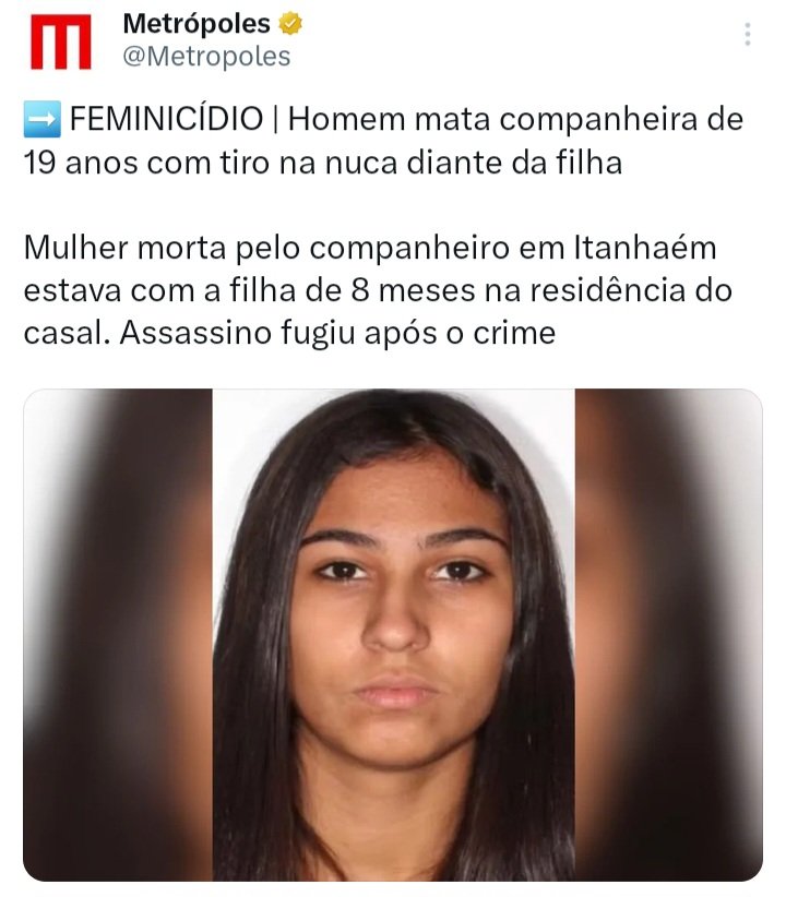 Só esta semana amiga da mulher arrastada debaixo de um carro foi morta. Freira morta com sinais de agressão. Pai matou a filha de 17 anos. Jovem grávida assassinada. Mas, pra direita, o problema não é o feminicídio que destrói famílias é uma fantasia de Carnaval.