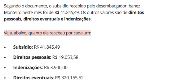fatosdabolsa's tweet photo. Direitos eventuais: R$ 320 mil.

Não importa se vc é direita ou esquerda, não dá para defender isso.

Fim dos penduricalhos já! https://t.co/TSjwifgIey