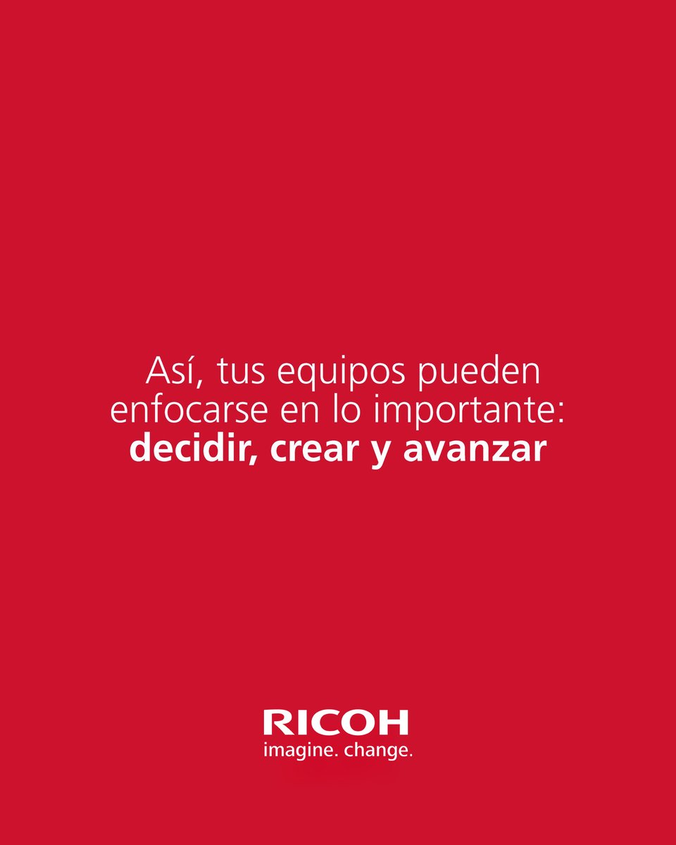 Con los Servicios Gestionados AV de Ricoh, aseguramos el rendimiento continuo de tus salas de reuniones y videocolaboración con soporte técnico on site y remoto, monitoreo especializado y mantenimiento constante.

Conoce más: ricoh.es/solucionesnego…

#WorkplaceExperience