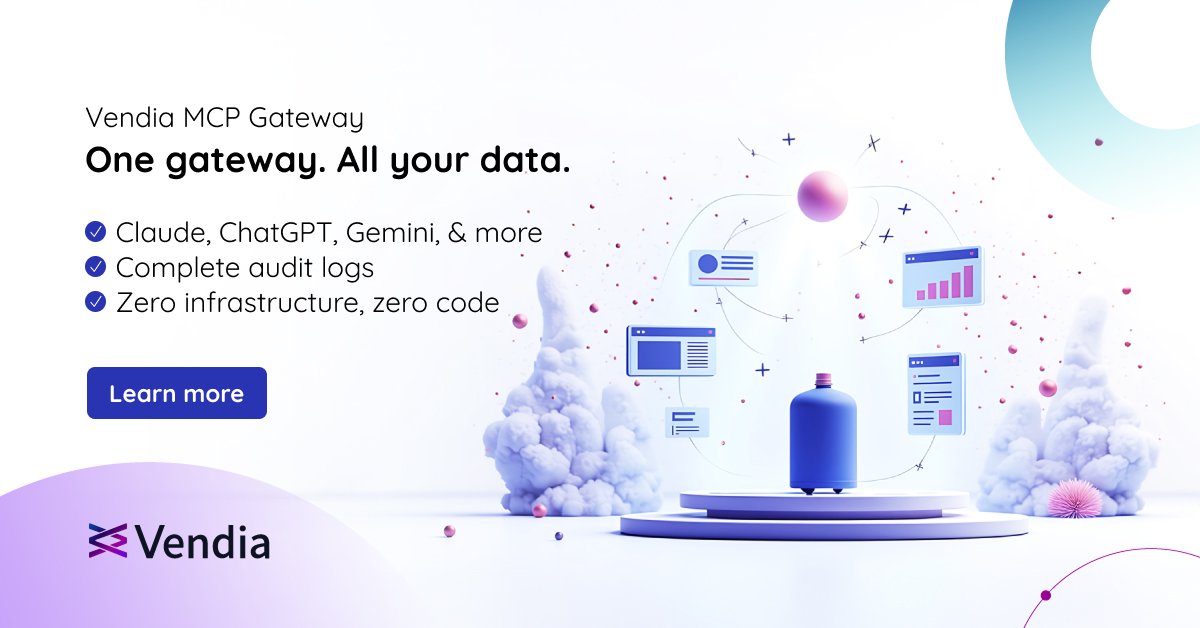 VendiaHQ's tweet photo. Connect your diverse data sources—SaaS, APIs, MCP servers, file storage—into a single, intelligent gateway.

Works like an API gateway, iPaaS, and data hub—delivered as an MCP server.
https://t.co/GBZ2tyzaTw

#MCP #MCPGateway #EnterpriseAI #DataIntegration #AIInfrastructure https://t.co/4WqG4HmLnm