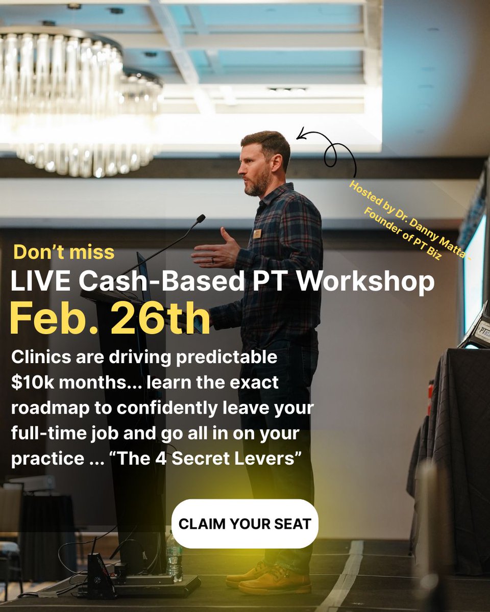 dannymattapt's tweet photo. If you’re a PT stuck under $10K/month…

This Thursday matters.

👇 https://t.co/L2y8n1SW0S