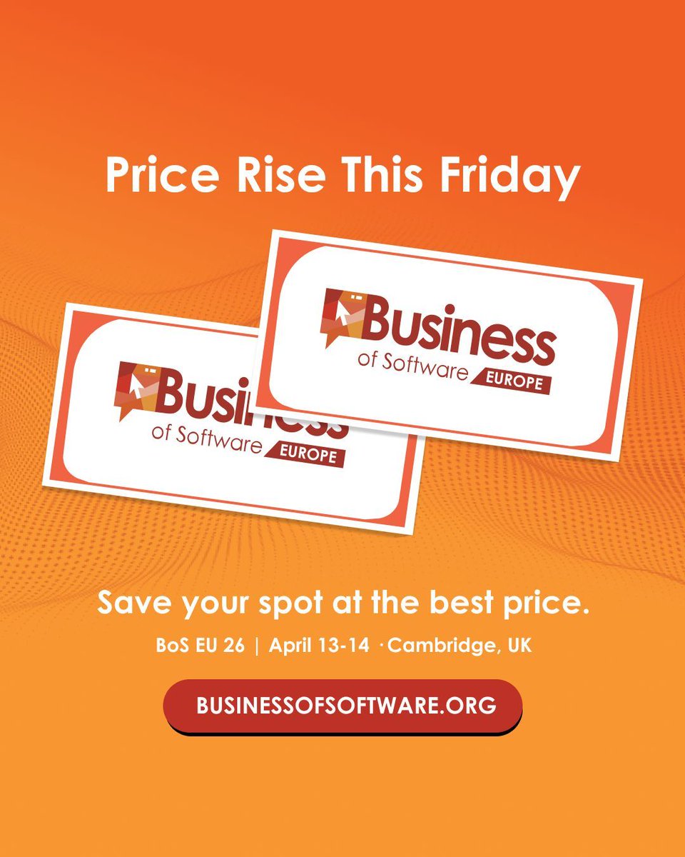 Business of Software tweet media