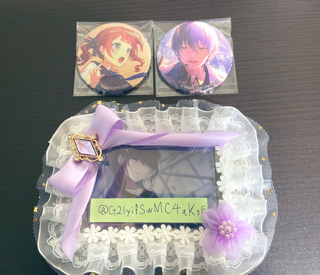 交換】プロセカ グリ缶 グリッター缶バッジ あんスタB 44C 譲:穂波 冬