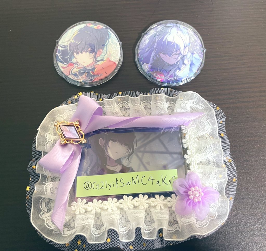 交換】プロセカ グリ缶 グリッター缶バッジ あんスタB 44C 譲:穂波 冬