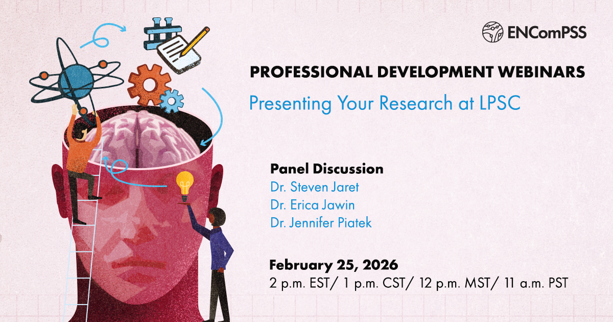 LPItoday's tweet photo. As you prepare your #LPSC2026 conference poster or talk, join our panel of speakers tomorrow to ask questions and hear a variety of tips on giving excellent conference oral and poster presentations. Register today: https://t.co/bK2YHeq3UN https://t.co/k9TCPW9gGk