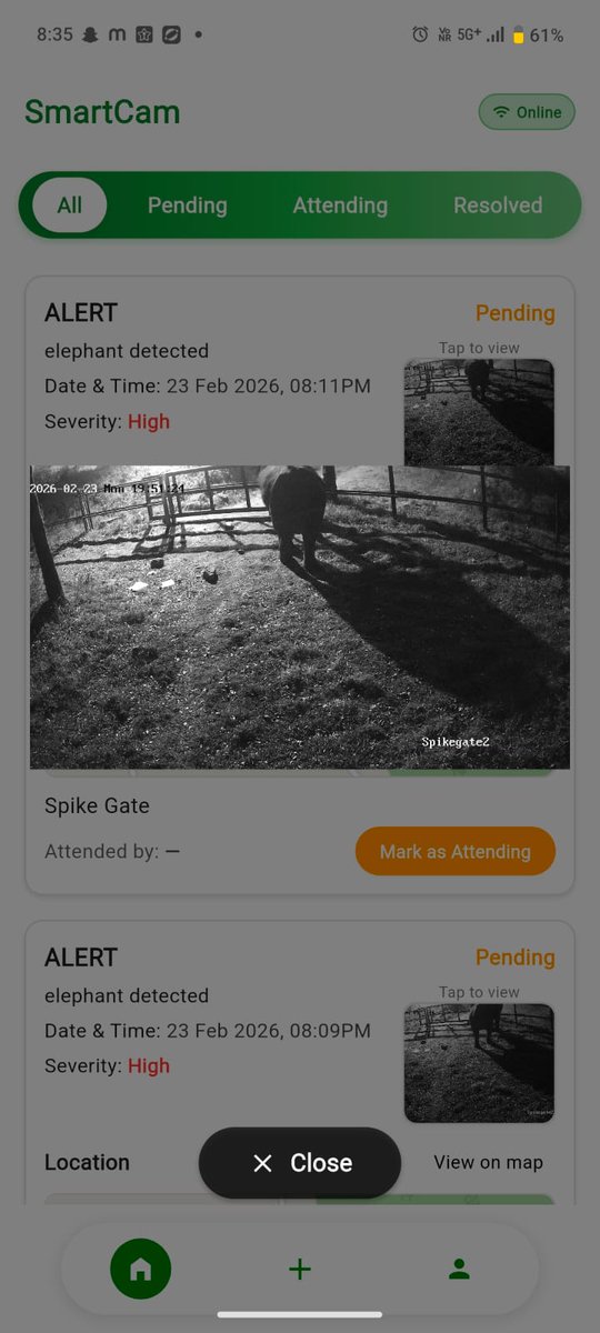 raghav_99's tweet photo. 23rd Feb, Monday Alerts near Kushalnagar. #humanelephantconflict https://t.co/RLqUOswxHF