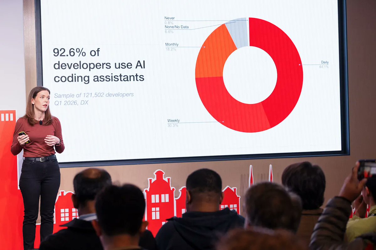 If you'd like to get a hype-free take on what's happening with AI in the tech industry, The Pragmatic Summit keynote by Laura Tacho (<a href="/rhein_wein/">Laura Tacho 🌮</a>) is a must-watch.

Recorded two weeks ago, made public for everyone today. It got SO much love at the event: youtube.com/watch?v=LOHgRw…