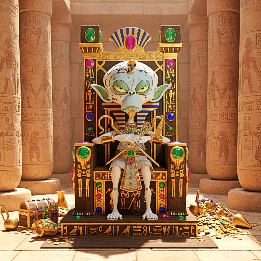 All jewelled up and nowhere to go - sit like an Egyptian 😎
<a href="/MoonApeLab/">Moon Ape Lab</a>