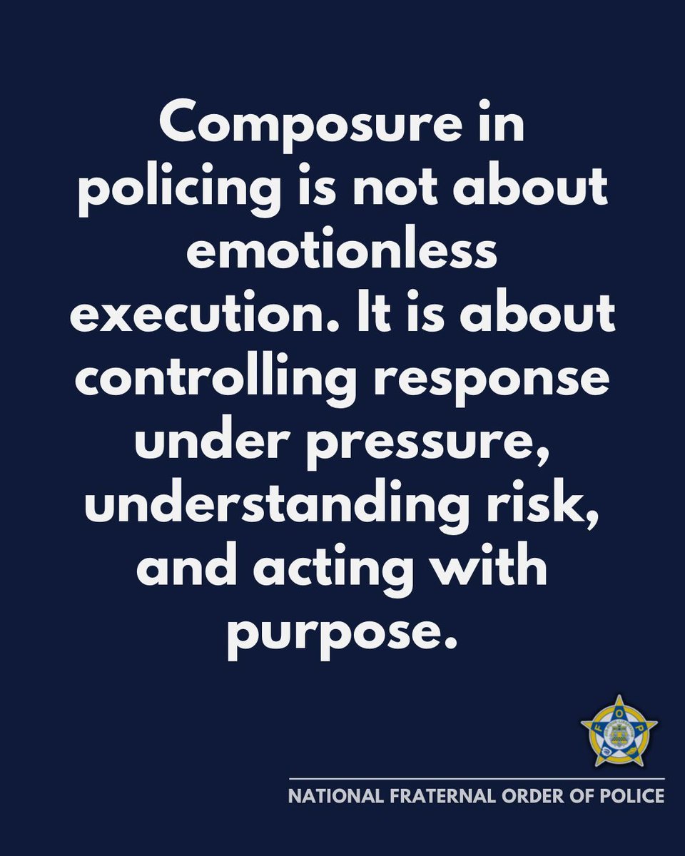 GLFOP's tweet photo. Maintaining calm in difficult situations is learned over time. Officers balance awareness, decision-making, and restraint every day.
#BehindTheBadge #LawEnforcement #FOP #PoliceReality #PublicSafety https://t.co/DeNHY0KRTJ