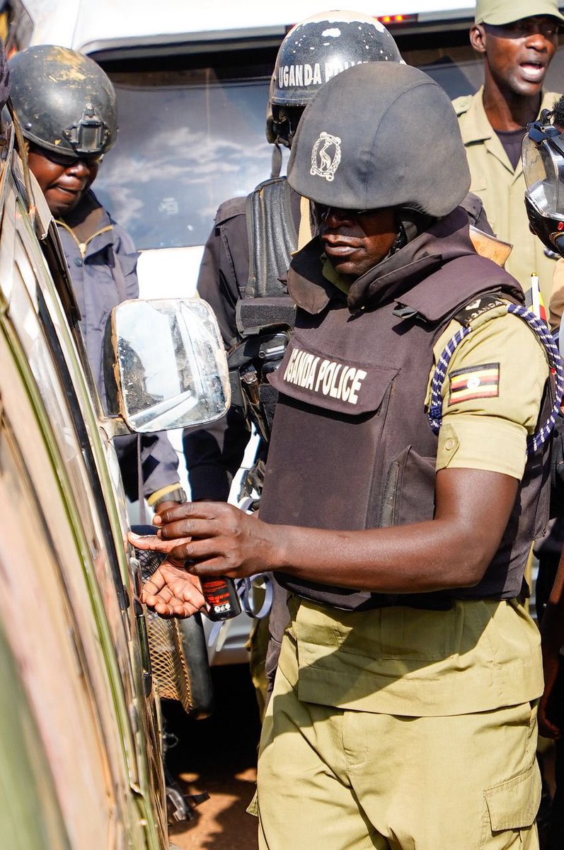During the 2026 campaigns security goons used paper sprays towards peaceful citizens and members of the Bobi Wine campaign team.

#2026ElectionViolence