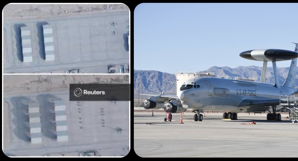 چینی سیٹلائٹ تصاویر کے مطابق Prince Sultan Air Base پر امریکی فوجی سرگرمیوں میں نمایاں اضافہ دیکھا گیا ہے۔
تصاویر میں 6 عدد Boeing E-3 Sentry (AWACS) ابتدائی انتباہی طیارے اور 16 عدد Boeing KC-135 Stratotanker فضائی ایندھن بردار ٹینکرز کی موجودگی ظاہر کی گئی ہے۔