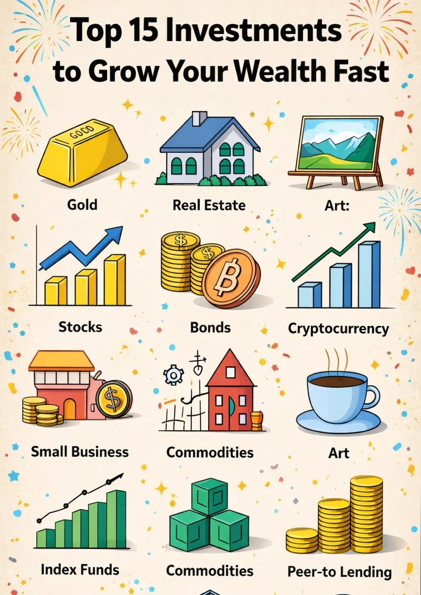 MindMechanicsX's tweet photo. Top 15 investment to grow your wealth fast. https://t.co/9iLAtqAC2k