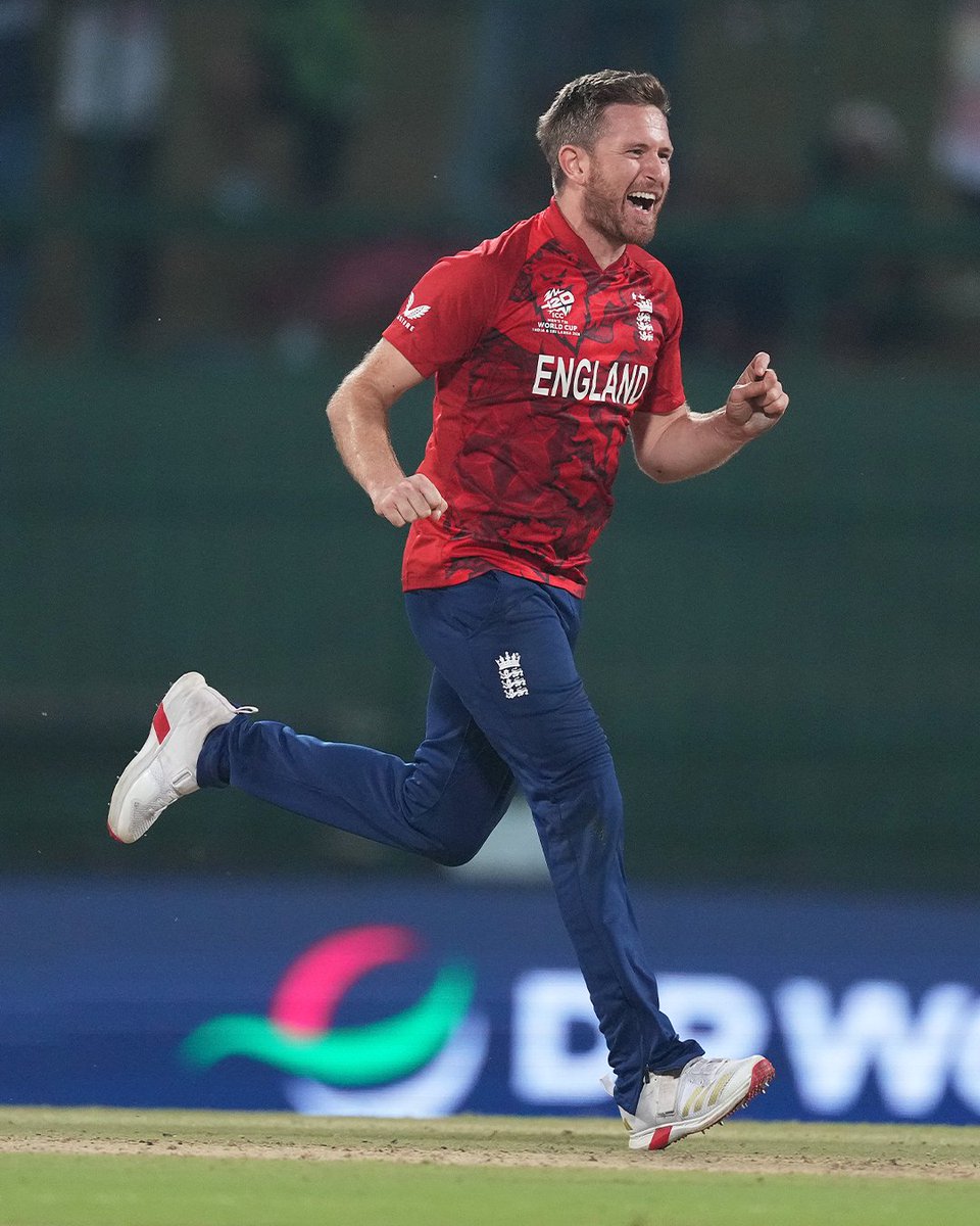 hantscricket's tweet photo. WHAT a win for England against Pakistan 🤩

Liam Dawson was the pick of the bowlers with 3-24 - and was on a hattrick at one point ☝️

Harry Brook's maiden IT20 century ensured the Three Lions became the first team to qualify for the semi-finals 🦁

Next up ⏩ New Zealand on Friday
